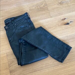 AG women’s Black leather look Jeans